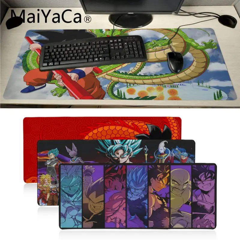 

Maiyaca Hot Sales Dragon Ball Z Office Mice Gamer Soft anime Mouse Pad Laptop PC Computer Mat Large Mat gaming pad mouse gamer