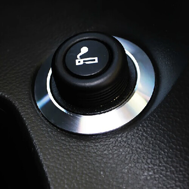 Цветная сигаретная отделка для прикуривателя накладка кольцо наклейка для Chevrolet Chevy Cruze седан хэтчбек Декор 2009- аксессуары - Название цвета: SILVER