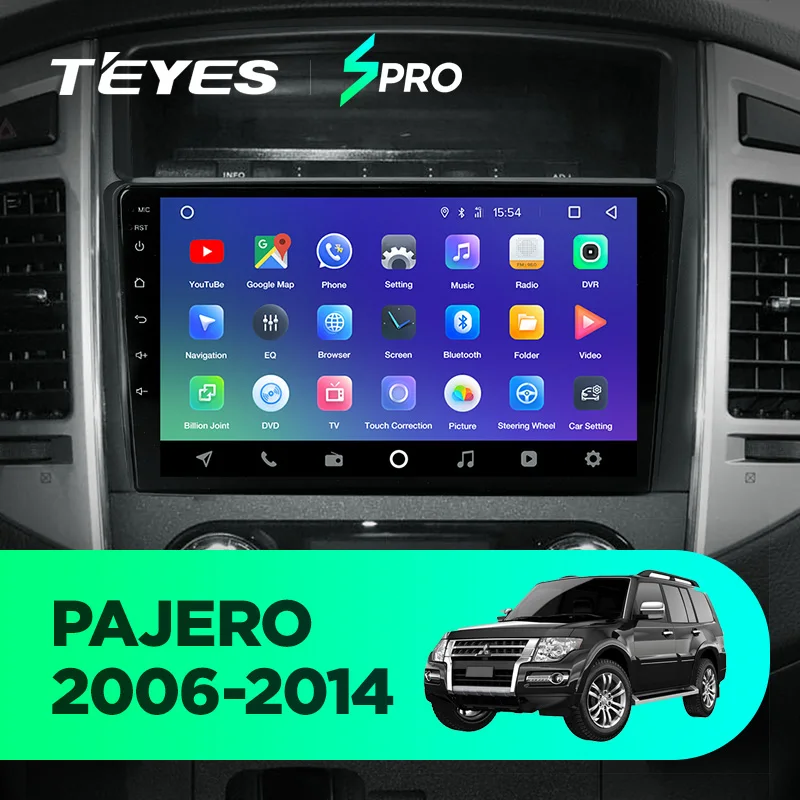 TEYES SPRO Штатное Головное устройство For Mitsubishi Pajero 2006- GPS Android 8.1 aвтомагнитола магнитола автомагнитолы Андроид для Мицубиси Паджеро 4 V80 V90 аксессуары штатная магнитола автомобильная мультимедиа