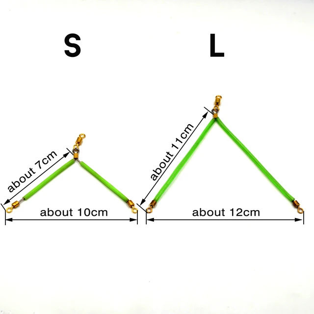 MNFT 빛나는 엉킴 방지 붐 회전 후크 미끼 커넥터