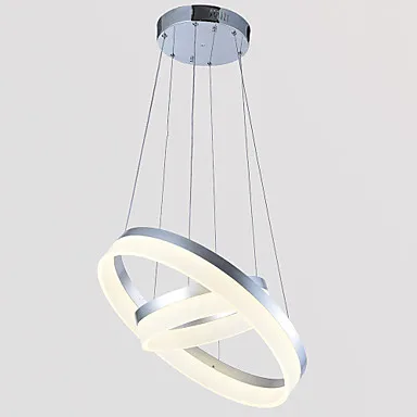 40CM 2 Rings Acryl Modern LED Pendant Light Fixtures Home Indoor Lighting Dinning Room Lights Hanging Lamp Luminaire Lustre