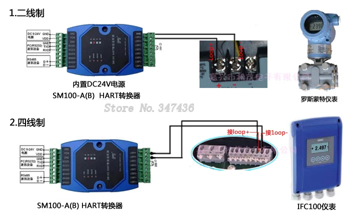 Конвертер протокола HART, HART в RS485, MODBUS в 232HART(SM100-B