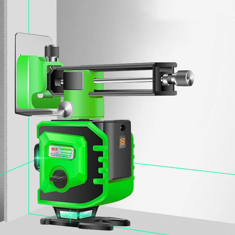 

12 Line 3D laser level 360 Vertical And Horizontal Laser Level Self-leveling Cross Line 3D Green Laser Level HR