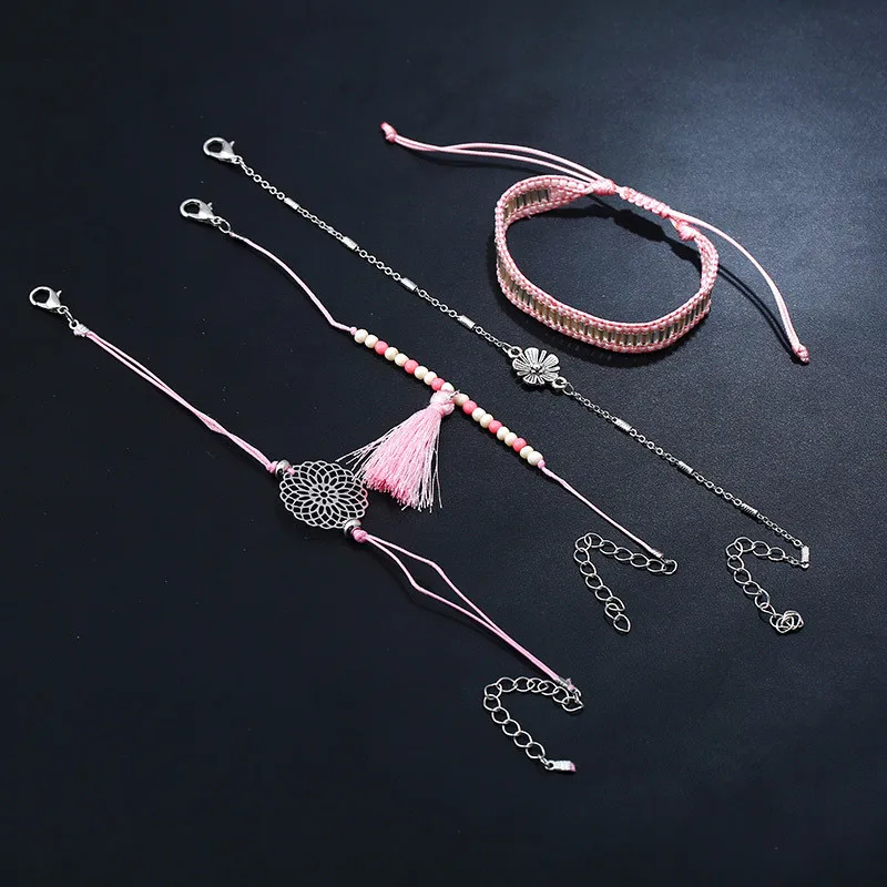 2018 Модный женский браслет с подвеской в виде ракушек искусственный многослойный