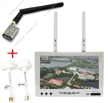 Free shipping!Boscam 5.8G FPV 32CH Dual Diversity HD 7″ Monitor RX-LCD5802+FX718+2 Mushroom Antennas