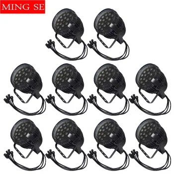 

10Pcs/lots IP65 Waterproof 18*12w RGBW 4 in 1 Stage Lighting Par 64 Led Light Wedding Show Light Zoom Par Light