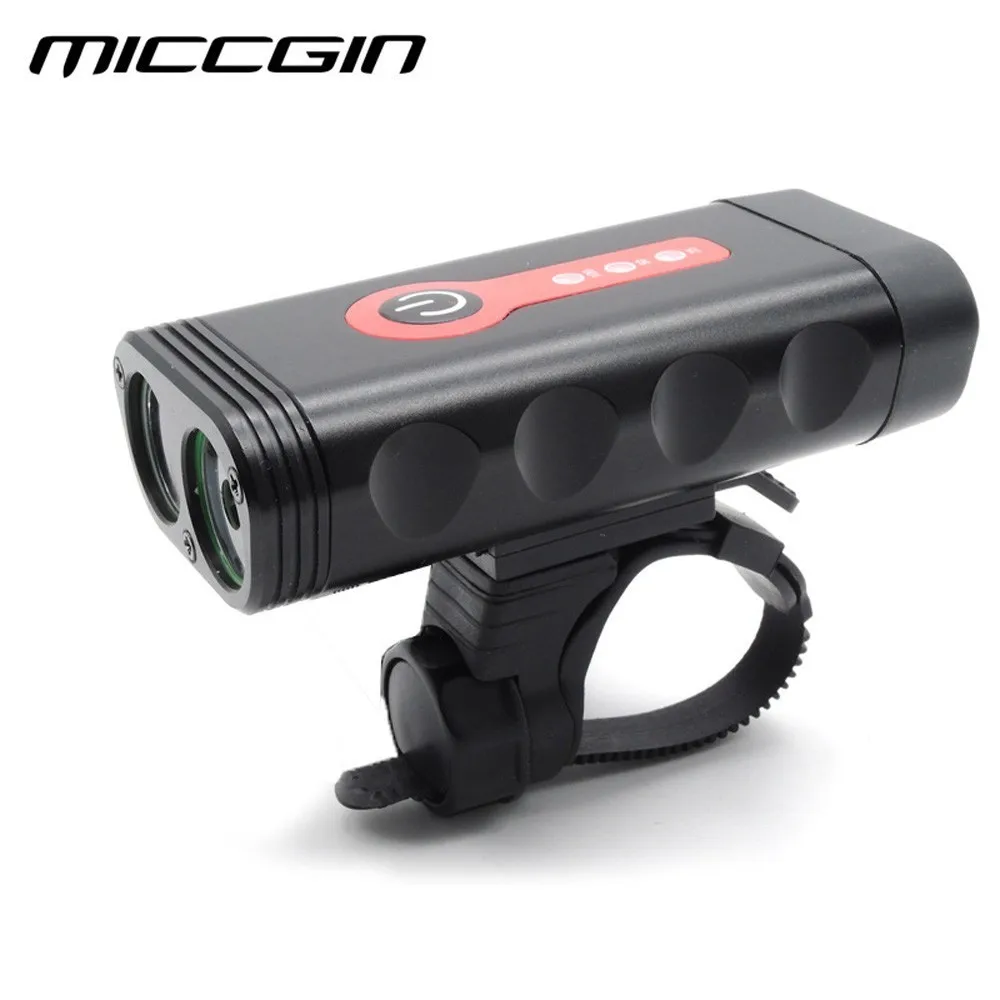 

New Integrated Bike light Bicycle Headlight Cycling Waterproof Lamp 4400mAH USB Rechargeable 600LM Light Flashlight MICCGIN