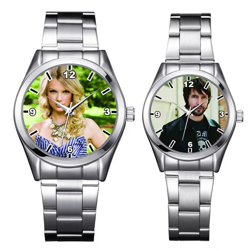 

A4713 Custom Image Watch Stainless Steel Watches Picture Customized Personalized Wristwatch DIY Birthday Gift For BOY For GIRL