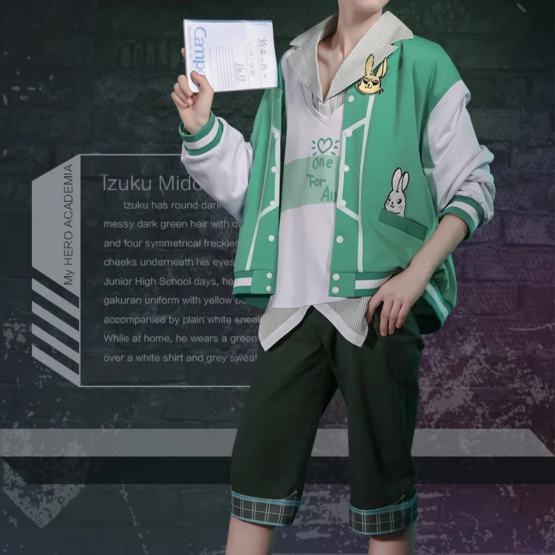 Аниме! Boku no Hero academic Midoriya Izuku Готическая униформа косплей костюм модный тренд