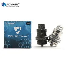 Original Advken Manta Sub Ohm Tank Electronic Cigarettes 24mm 4.5ml Vape Mesh Atomizer suit TFV8 Baby Coils RTA for Box Mod Kit Original Advken Manta Sub Ohm Tank Electronic Cigarettes 24mm 4.5ml Vape Mesh Atomizer suit TFV8 Baby Coils RTA for Box Mod Kit