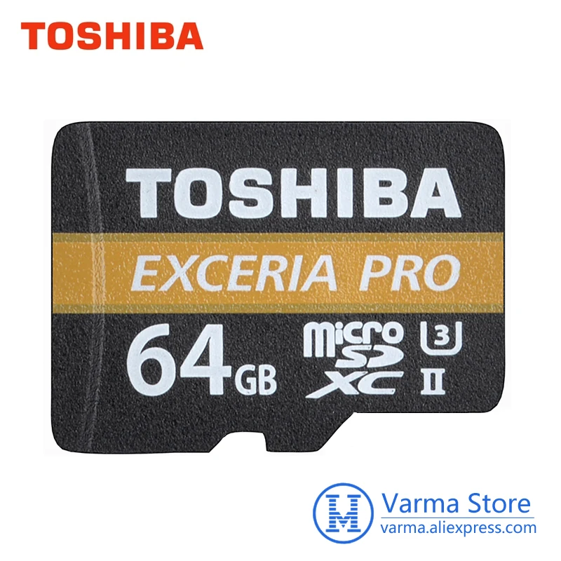 Toshiba exceria Pro TF карты M501 Micro SD карты памяти UHS-II U3 64 ГБ Class10 4 К ultrahd высокой скорость карты флэш-памяти microSDXC