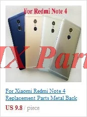 Для Xiaomi Redmi Pro задняя батарея корпус двери оболочки задняя крышка батареи чехол запасные части