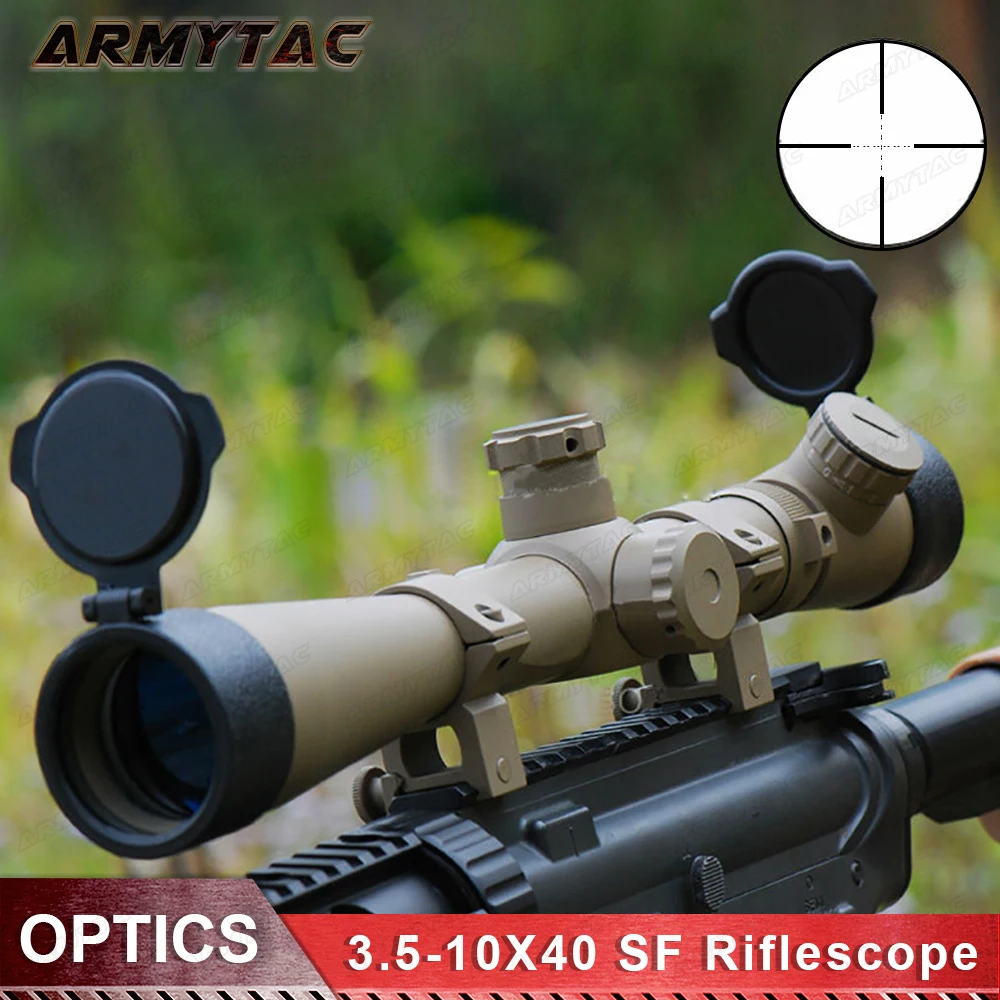 

Sniper Hunting Optics Riflescope 3.5-10X40 SF Illuminated Rifle Scope Mil-dot Reticle Telescopic Sight