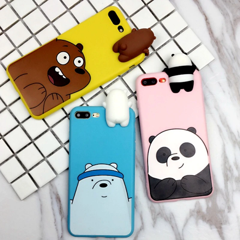

For Xiaomi Mi 8 MI 8 SE Case Cute Cartoon We Bare Bears brothers toys Soft TPU Silicon phone case for Xiaomi Mi 8 SE MI 8 Cover