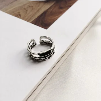 

Vintage 925 Sterling Silver Multi-layer Rings For Women Gift Adjustable Antique Rings Engagement Wedding Jewelry Anillos