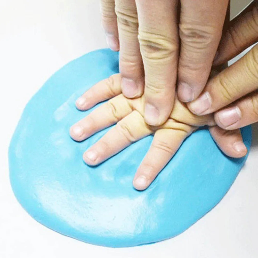 Baby Care Air Drying Clay Baby Handprint Footprint Imprint Kit Casting Parent-child Hand Inkpad Fingerprint Soft Clay