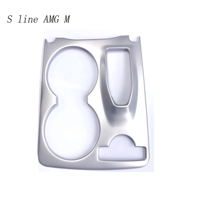 Car Styling Gear Shift Strip decorative Water cup panel cover Stickers trim For Mercedes Benz GLK X