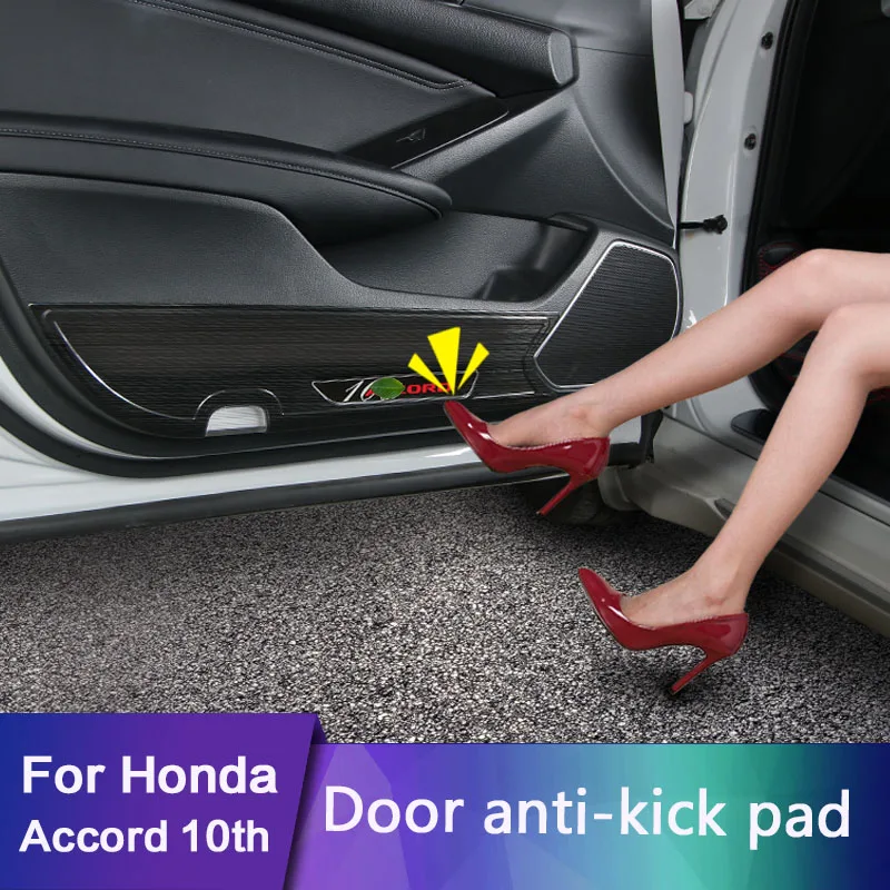 Для Honda Accord 10th внутренняя отделка модификация из нержавеющей стали анти-kick pad анти-kick доска декоративная полоса для двери