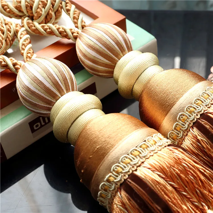 Multi Color Optional 77cm Decorative Curtain tassels High Quality