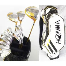 Гольф-клуб HONMA S-05 4 Гольф Полный Клуб Драйвер+ Фарватер Дерево+ утюги+ клюшки+ сумка графитовый Вал