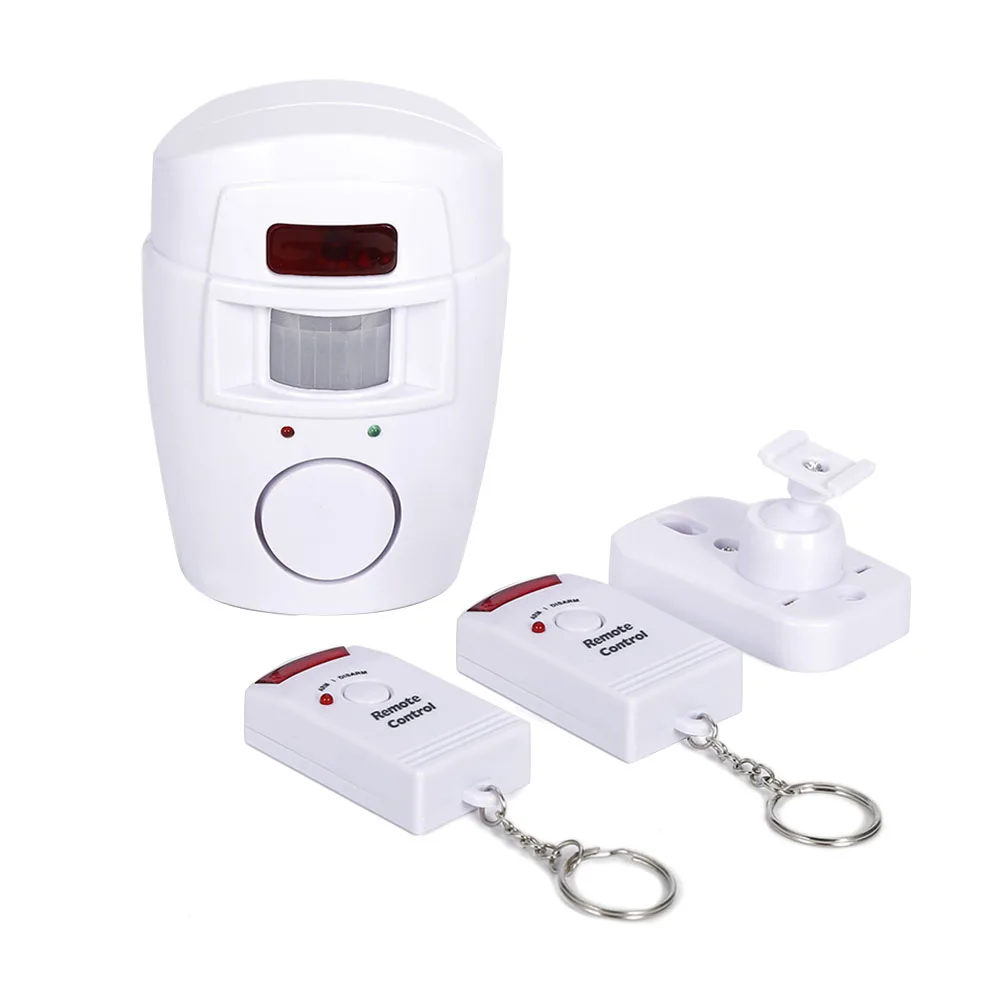

infrared detector Golden Security Portable 105dB PIR Motion Detector Anti-theft Motion Home Security Alarm system+2 controllers
