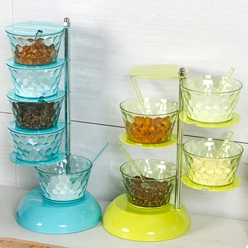

Hot Sale rotatable seasoning box salt Pepper Set spice Cruet Condiment Box Cooking Tools,kitchen supplies,Free shipping.