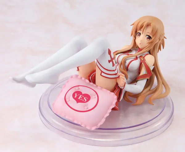 16cm Sword Art Online Asuna Pillow Ver. Action Figure Yuuki Asuna New Wife PVC figure Toy Brinquedos Anime 16cm Sword Art Online Asuna Pillow Ver. Action Figure Yuuki Asuna New Wife PVC figure Toy Brinquedos Anime