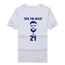 Hot Cowboys Zeke Elliott t shirt “feed the beast” T-Shirt 100% Cotton dallas T shirt 1231-10