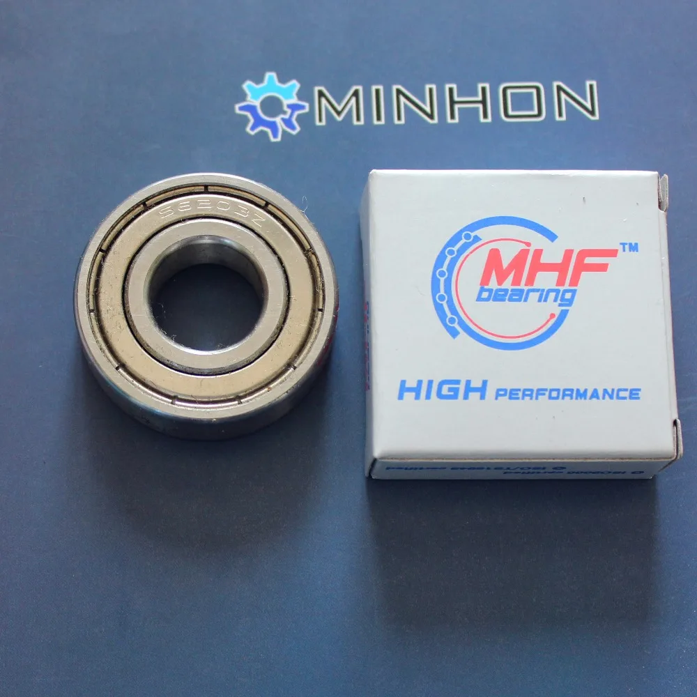 

20PCS MHF 6203ZZ Chrome Steel/GCr15 Miniature Deep Groove Ball Bearing ABEC-3 Size 17x40x12 mm Free Shipping High Performance