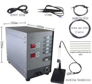 

220V Stainless Steel Spot Laser Welding Machine Automatic Numerical Control Touch Pulse Argon Arc Welder for Soldering Jewelry