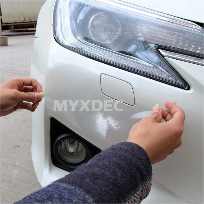 4x Universal Rhino Skin Car Bumper Hood Paint Protection Film Vinyl Clear Transparence Film Stickers Car body Stickers Auto