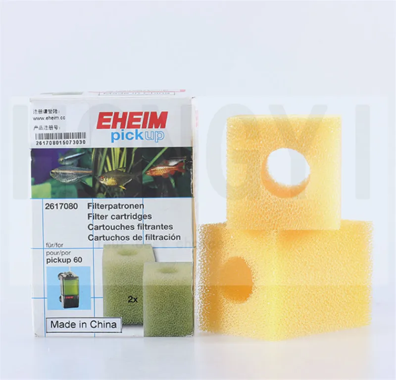 2 pieces/lot EHEIM pickup low water level filter replace the cotton built-in filter special cotton pickup45/60/160/200 5