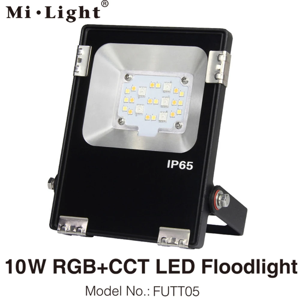 Mi светильник RGB+ CCT Светодиодный прожектор светильник мощностью 10 Вт, 20 Вт, 30 Вт, 50 Вт 100 AC86-265V 2,4G пульт дистанционного управления/Wi-Fi, Управление IP65 Водонепроницаемый Светодиодный прожектор светильник