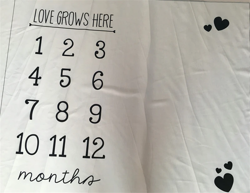 Cute Multi-Function Baby Play Mats Infant Portray Blanket Bed Room Wall Decor  Background Blankets Baby Milestone Photo Props