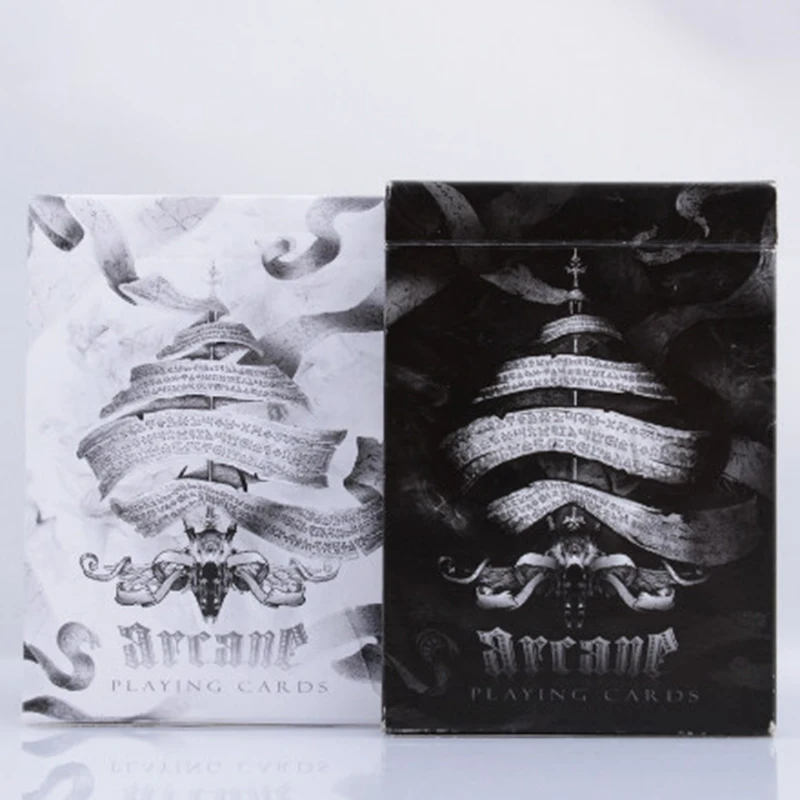 

Ellusionist Black Arcane Deck Black/White Magic Cards Playing Card Poker Close Up Stage Magic Trick for Professional Magic 83082