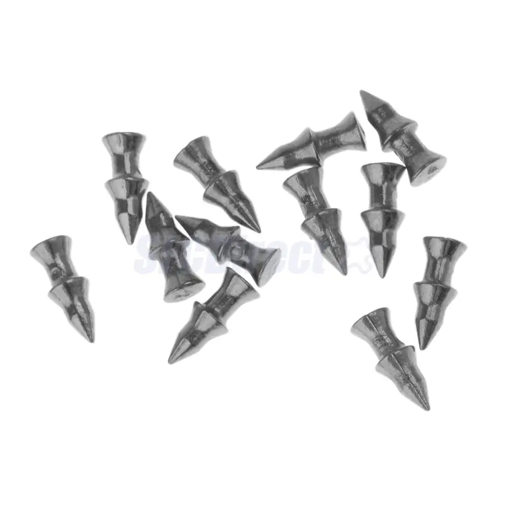 12pcs Tungsten Weights Sinkers Fishing Tackle Pagoda Wacky Nail Sinkers Pencil Worm Insert Fishing Weights 0.3g