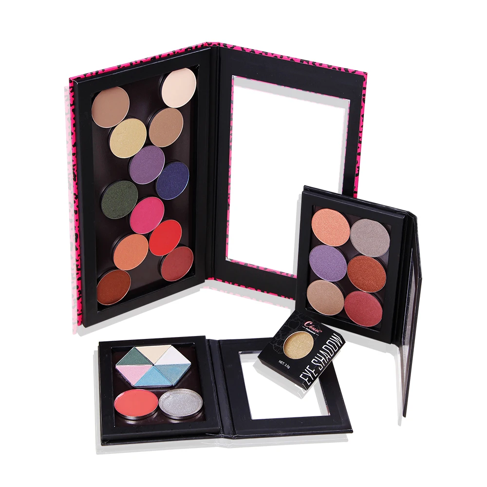 Empty Magnetic Eyeshadow Palette Makeup Storage Box 18pcs*36mm Round Shadow Pan