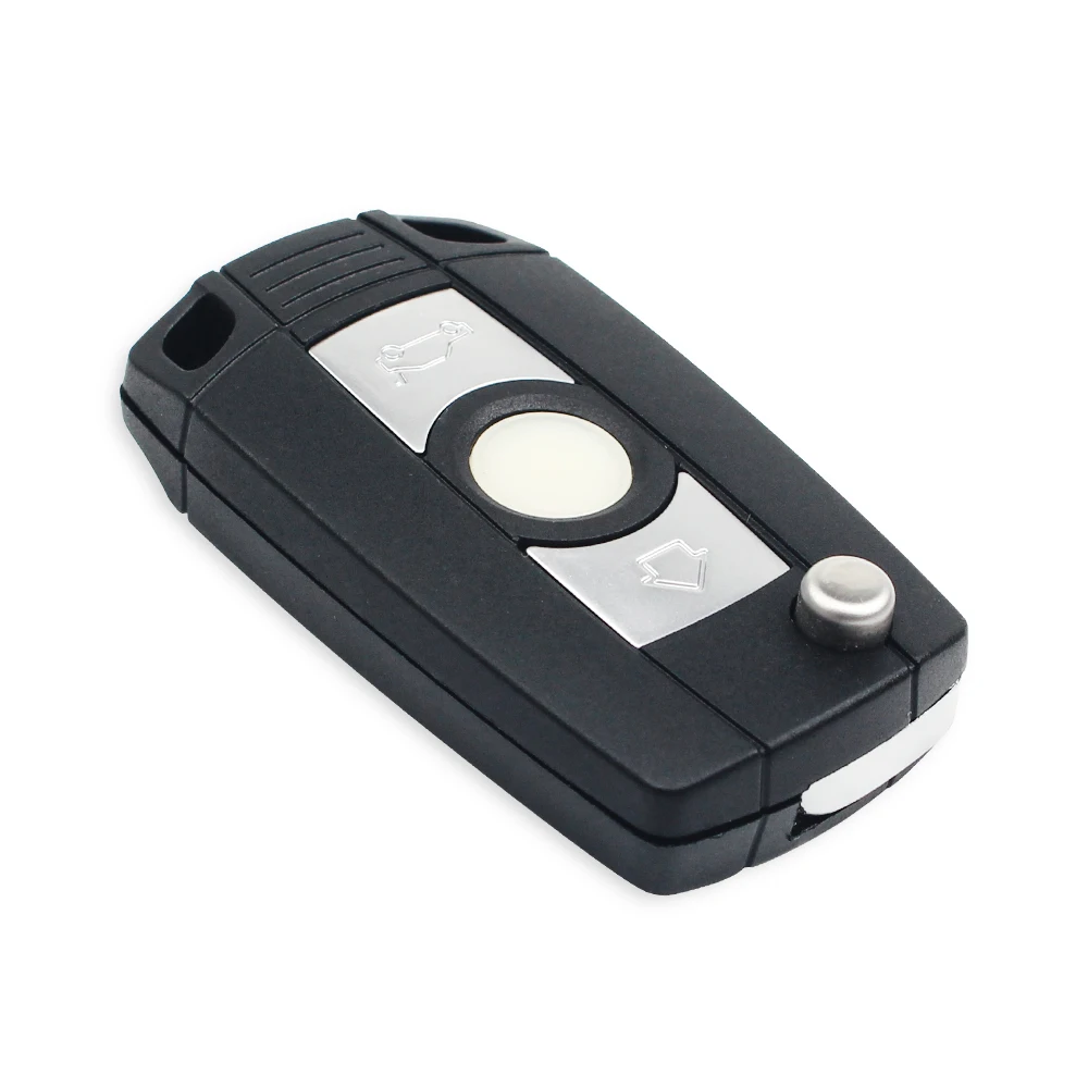 KEYYOU Modified Flip Car Remote Key Shell Case For BMW 1 3 5 6 7 Series Z3 Z4 X3 X5 M5 E38 E39 E46 Key 3 Buttons Fob HU58 Blade