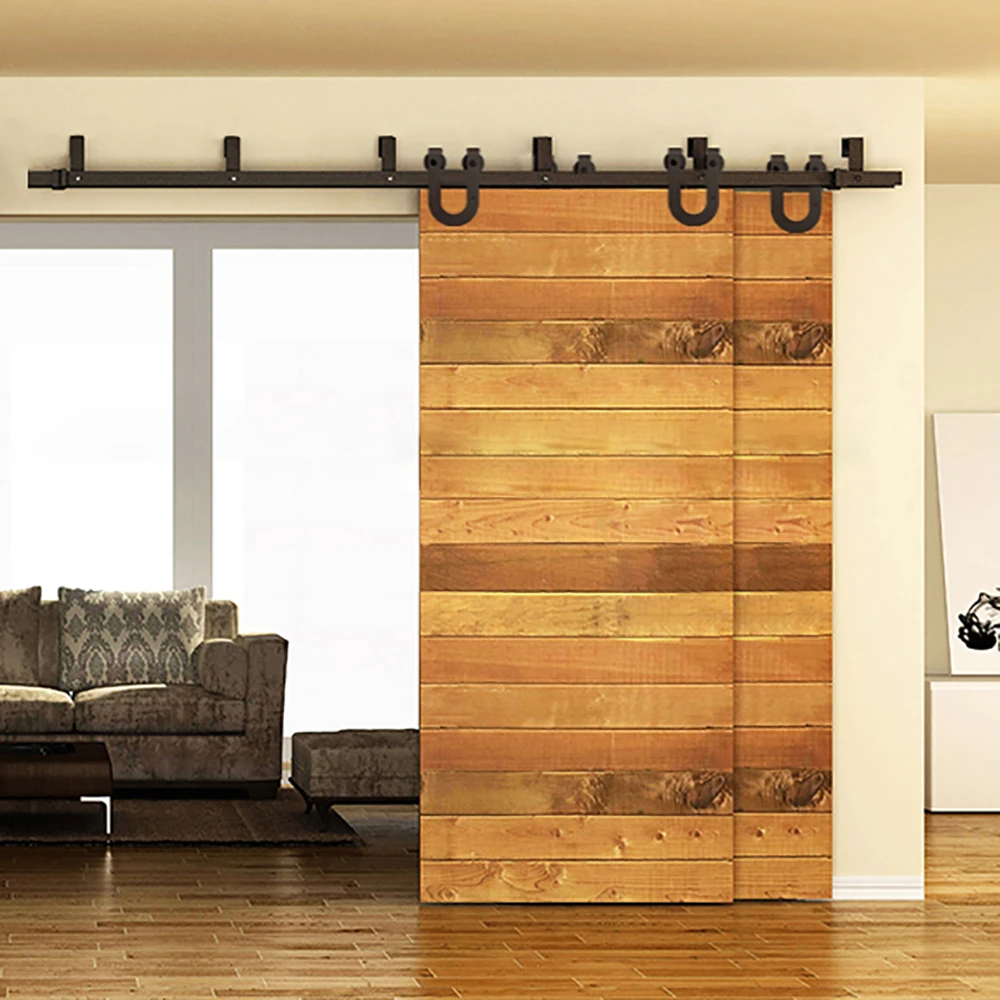 Bezienswaardigheden bekijken Verward affix 5FT 8FT Hoefijzer schuifdeur fittings barn houten deur hardware staal land  stijl zwart schuurdeur interieur hardware spoor sets|barn wood doors|barn  doors interiorwood door - AliExpress