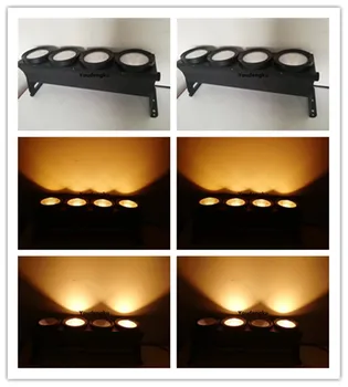 

10 pieces wedding light wash led dmx uplight 4 eye 30watt warm white COB LED martix disco panel blinder light