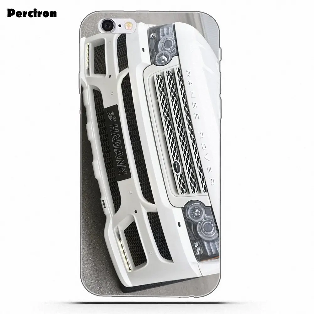 Для белого Range Rover Grill Cool Car для iPhone X 4 4S 5 5C SE 6 6 S 7 8 Plus Galaxy S5 S6 S7 S8 Grand Core II Prime Alpha - Цвет: as picture