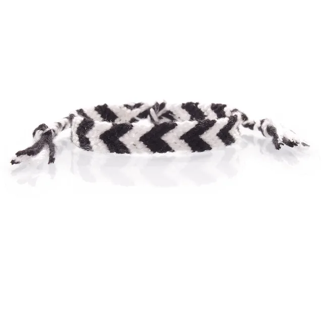 Multiple Choice Chevron Friendship Bracelet Clic Black White Multiple Choice Chevron Friendship Bracelet Clic Black White Thread Woven Arrow Wayuu Female Male Summer