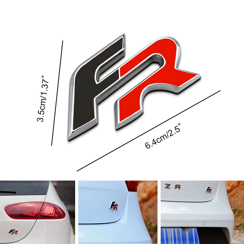 3D Metal Car Stickers For FR Emblem Badge Stickers Car Styling Stickers For Seat leon FR Cupra Ibiza Altea Exeo Formul Stcikers (2)