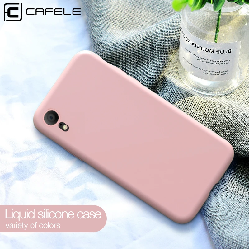 Cafele Original Liquid Silicone Case For iPhone XR X XS MAX 7 8 PLUS Back Candy Protective Cover Soft Tough Cases |