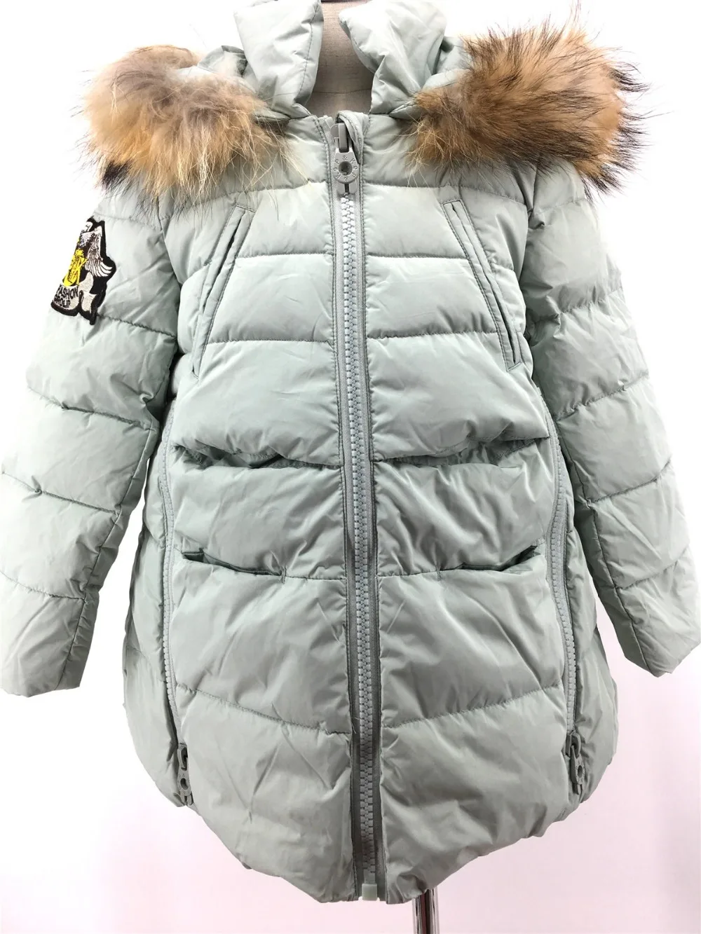 Boys Girls Winter Light White Duck Down Coat Kids Long Sections Children Clothes Receive Warm Parka Outerwear Snowsuit | Детская одежда