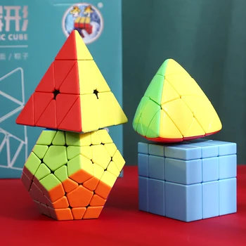

4 Pcs/set Strange-shape Professional Speed Magic Cubes Puzzle Puzzle Cube Training Brain Toys Gifts Toys For Children