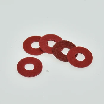 

100/50Pcs M2 M2.5 M3 M4 M5 M6 M8 M10 Steel Flat Pad Insulation Washers Red Paper Meson Gasket Spacer Insulating Spacers