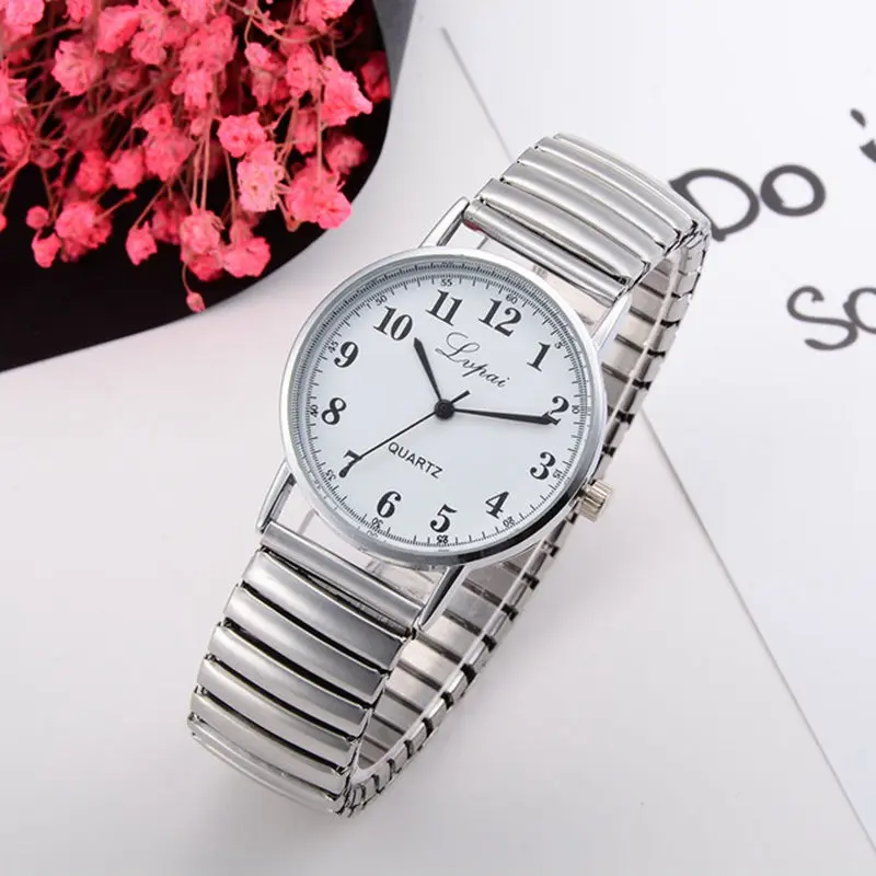 

2019 New Couples Watches Women Fashion Silver Stainless Steel Dress Watch Men Quartz Wrist Watches Hot Sale Gift Reloj Mujer