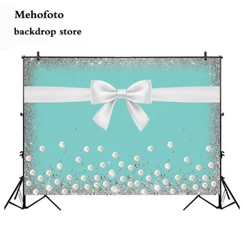 

Mehofoto Blue Girls Sweet 16 Birthday Party 7x5ft Bowknot Backdrop Dessert Table Banner Photo Booth Studio Background Prop 301