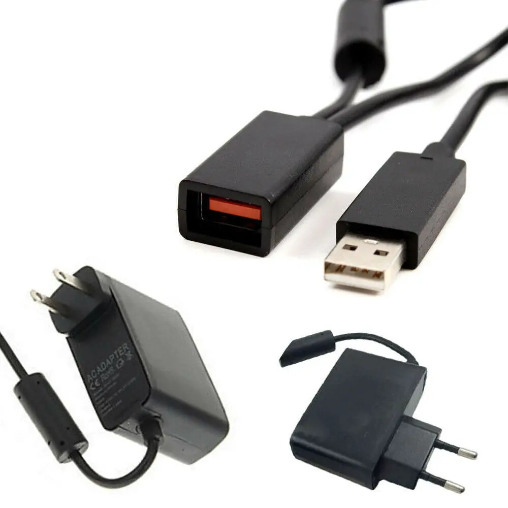 

USB AC Power Supply Adapter Cable for Xbox 360 XBOX360 Kinect Sensor